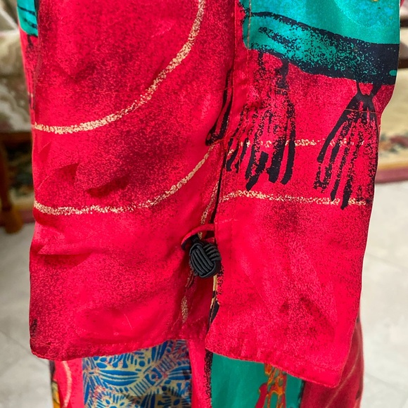 Vintage Chicos Chinese Lanterns Silk Top - Picture 7 of 7